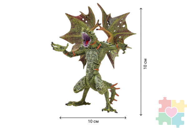Драконы и динозавры для детей серии "Мир драконов" (6 драконов игрушек, 2 аксессуара в наборе с фигурками)