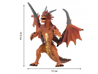 Драконы и динозавры для детей серии "Мир драконов" (6 драконов игрушек, 2 аксессуара в наборе с фигурками)