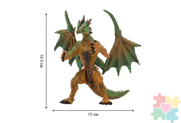 Драконы и динозавры для детей серии "Мир драконов" (6 драконов игрушек, 2 аксессуара в наборе с фигурками)
