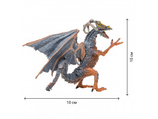 Драконы и динозавры для детей серии "Мир драконов" (6 драконов игрушек, 2 аксессуара в наборе с фигурками)
