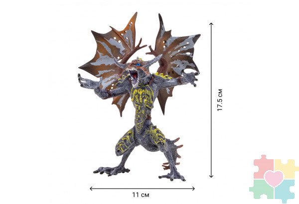 Драконы и динозавры для детей серии "Мир драконов" (6 драконов игрушек, 2 аксессуара в наборе с фигурками)