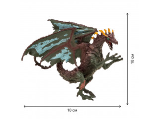 Драконы и динозавры для детей серии "Мир драконов" (6 драконов игрушек, 2 аксессуара в наборе с фигурками)