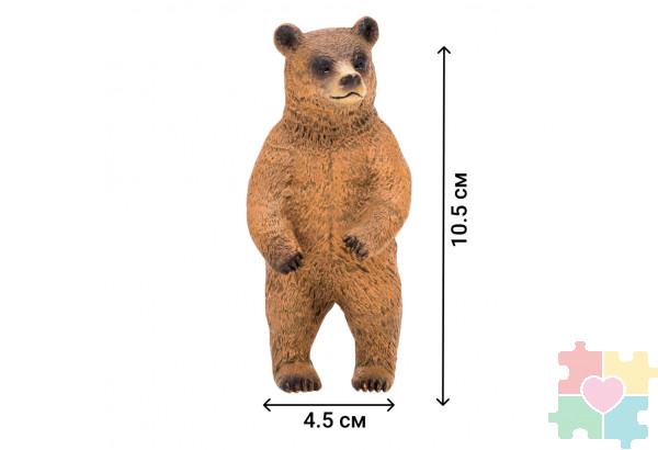 Набор фигурок животных серии "Мир диких животных": Семьи ягуаров и семья медведей, 8 предметов