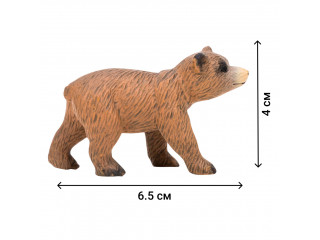 Игрушки фигурки в наборе серии "На ферме", 10 предметов (фермер, семья медведей, дерево, ограждение-загон, инвентарь)