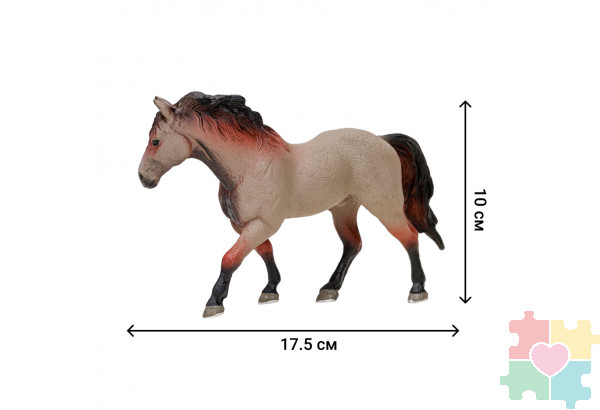 Игрушки фигурки в наборе серии "На ферме", 8 предметов: Американская лошадь и жеребенок, фермер, дерево, ограждение-загон, инвентарь