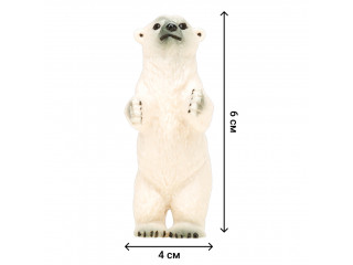 Набор фигурок животных серии "Мир морских животных": Семья белых медведей, 6 предметов