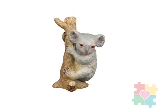 Набор фигурок животных серии "Мир диких животных": 2 коалы, 2 оленя, ягуар, хамелеон (набор из 6 фигурок)