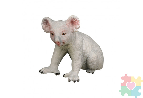 Набор фигурок животных серии "Мир диких животных": 2 коалы, 2 оленя, ягуар, хамелеон (набор из 6 фигурок)