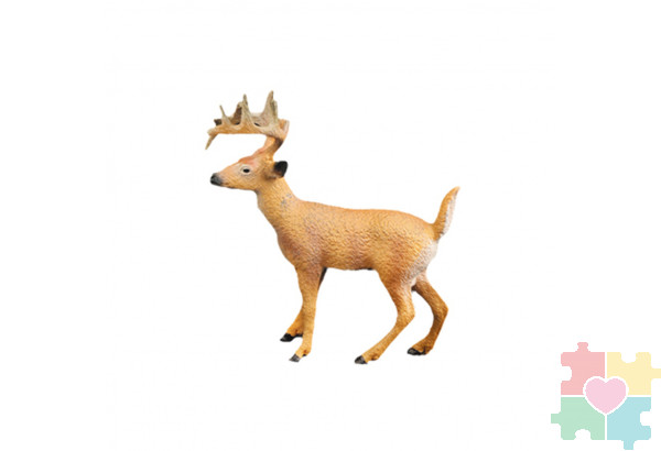 Набор фигурок животных серии "Мир диких животных": 2 коалы, 2 оленя, ягуар, хамелеон (набор из 6 фигурок)