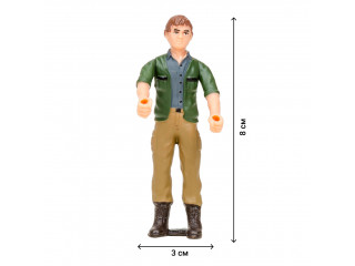 Игрушки фигурки в наборе серии "На ферме", 8 предметов: Авелинская лошадь и жеребенок, фермер, дерево, ограждение-загон, инвентарь