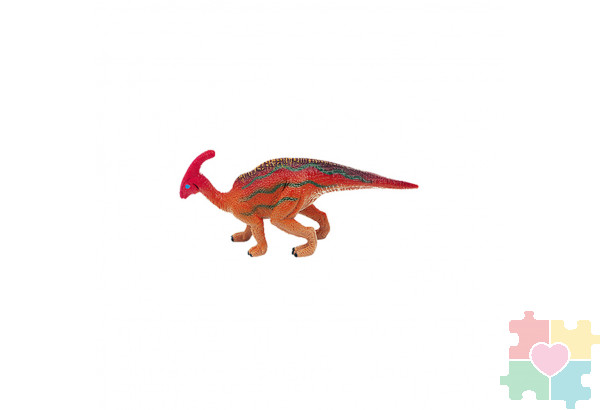 Динозавры и драконы для детей серии "Мир динозавров": паразвролопхус, трицератопс, тираннозавр, кентрозавр (набор фигурок из 6 предметов)