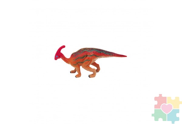 Динозавры и драконы для детей серии "Мир динозавров": паразвролопхус, трицератопс, тираннозавр, кентрозавр (набор фигурок из 6 предметов)