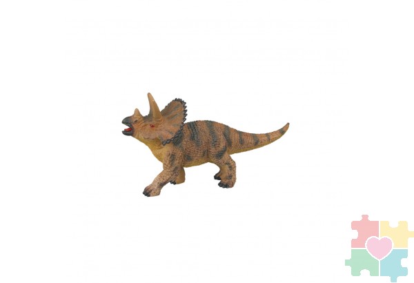 Динозавры и драконы для детей серии "Мир динозавров": паразвролопхус, трицератопс, тираннозавр, кентрозавр (набор фигурок из 6 предметов)