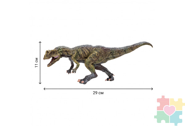 Динозавры и драконы для детей серии "Мир динозавров": птеродактиль, тираннозавр, стегозавр, аллозавр (набор фигурок из 6 предметов)