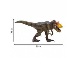 Динозавры и драконы для детей серии "Мир динозавров": птеродактиль, тираннозавр, стегозавр, аллозавр (набор фигурок из 6 предметов)