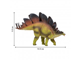 Динозавры и драконы для детей серии "Мир динозавров": птеродактиль, тираннозавр, стегозавр, аллозавр (набор фигурок из 6 предметов)