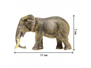 Набор фигурок животных серии "На ферме": Ферма игрушка, кенгуру, слоны, фермер, инвентарь - 12 предметов