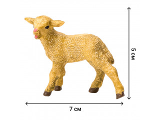 Набор фигурок животных серии "На ферме": Ферма игрушка, 19 фигурок домашних животных (коровы, овцы), персонажей и инвентаря