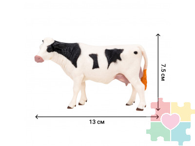 Набор фигурок животных серии "На ферме": Ферма игрушка, 19 фигурок домашних животных (коровы, овцы), персонажей и инвентаря