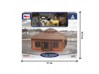 Набор фигурок животных серии "На ферме": Ферма игрушка, 21 фигурка домашних животных и птиц, фермеров и инвентаря