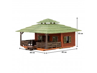 Набор фигурок животных серии "На ферме": Ферма игрушка, львы, жирафы, фермеры, инвентарь - 14 предметов