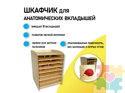 Шкафчик для анатомических рамок-вкладышей