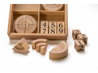 Игровой набор Дары Фребеля 14 модулей с методическим пособием (1 книга)