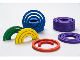 Игровой набор Дары Фребеля 14 модулей с методическим пособием (1 книга)