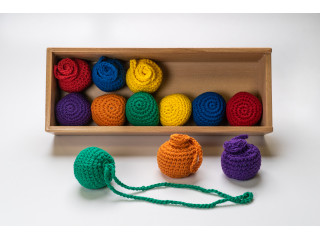 Игровой набор Дары Фребеля 14 модулей с методическим пособием (1 книга)