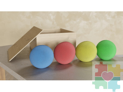 Набор кинезиологических мячей в коробке