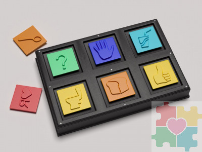 Коммуникатор с символами для незрячих