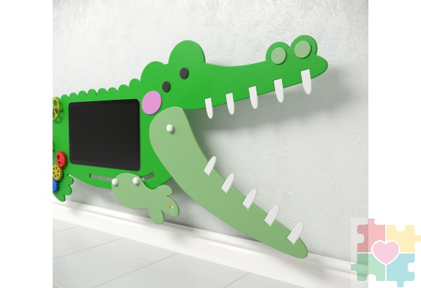 Интерактивный бизиборд с программным логопедическим комплексом и элементами Крокодил