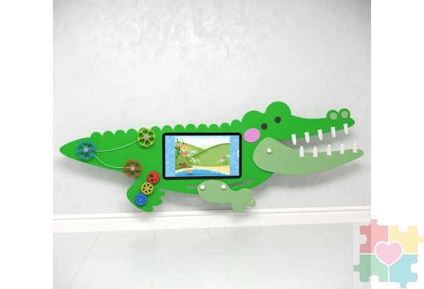 Интерактивный бизиборд с программным логопедическим комплексом и элементами Крокодил