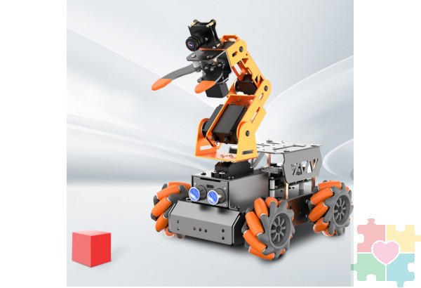 Робот манипулятор Master Pi с колесами всенаправленного движения