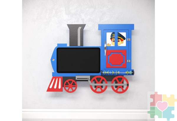 Интерактивный бизиборд с программным логопедическим комплексом и элементами Поезд
