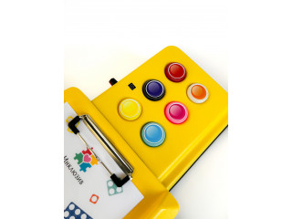 Желтый коммуникатор с держателем под книгу