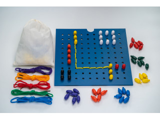 Игровой набор Дары Фребеля в мешочках 14 модулей с методическими пособиями 7 книг