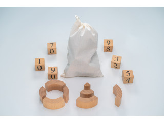 Игровой набор Дары Фребеля в мешочках 14 модулей с методическими пособиями 7 книг