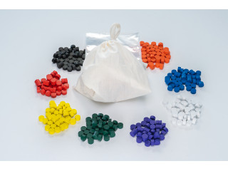 Игровой набор Дары Фребеля в мешочках 14 модулей с методическими пособиями 7 книг