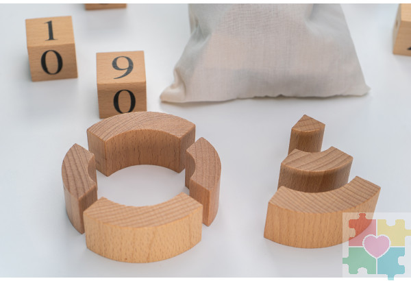 Игровой набор Дары Фребеля в мешочках 14 модулей с методическими пособиями 7 книг