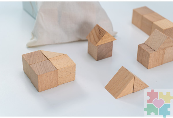 Игровой набор Дары Фребеля в мешочках 14 модулей с методическими пособиями 7 книг