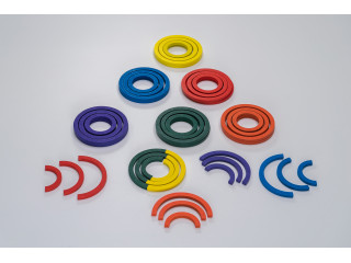 Игровой набор Дары Фребеля в мешочках 14 модулей с методическими пособиями 7 книг