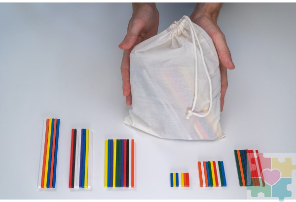 Игровой набор Дары Фребеля в мешочках 14 модулей с методическими пособиями 7 книг