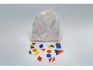 Игровой набор Дары Фребеля в мешочках 14 модулей с методическими пособиями 7 книг