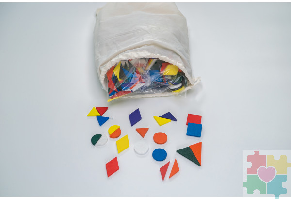 Игровой набор Дары Фребеля в мешочках 14 модулей с методическими пособиями 7 книг