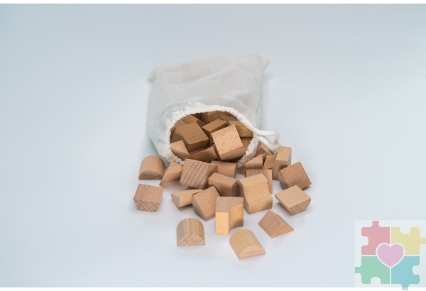 Игровой набор Дары Фребеля в мешочках 14 модулей с методическими пособиями 7 книг