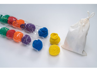 Игровой набор Дары Фребеля в мешочках 14 модулей с методическими пособиями 7 книг