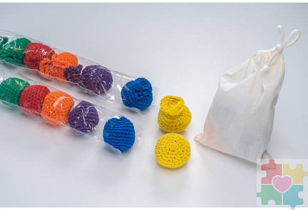 Игровой набор Дары Фребеля в мешочках 14 модулей с методическими пособиями 7 книг