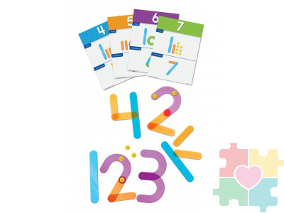 Обучающий конструктор Собираем цифры, 55 деталей. В системе хранения Игротека