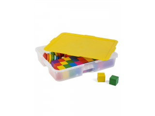 Обучающий комплект из дерева Пирамиды и кубики. В системе хранения Игротека